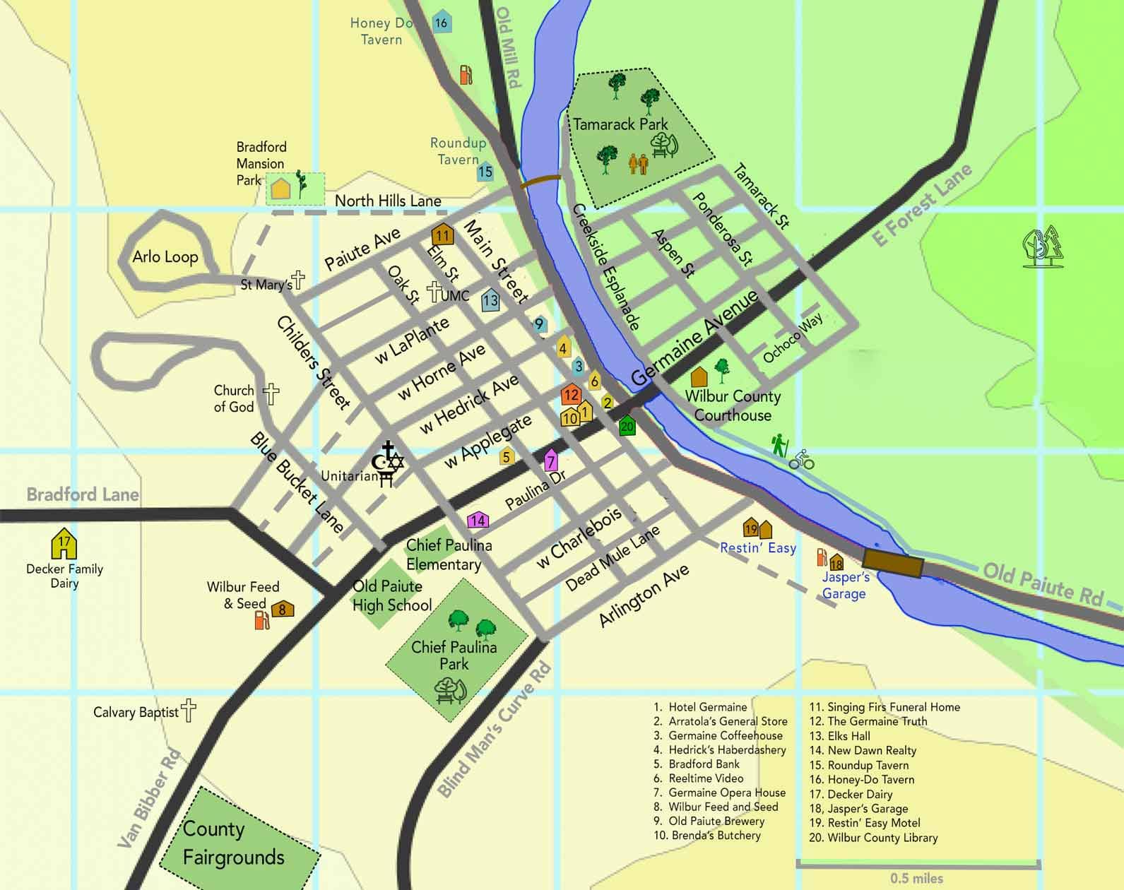 Germaine Street Map